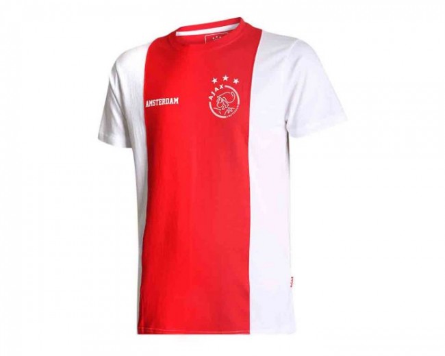 strelen Diplomaat rechter Ajax T-shirt met eigen naam Senior katoenen - Egbertssport.nl
