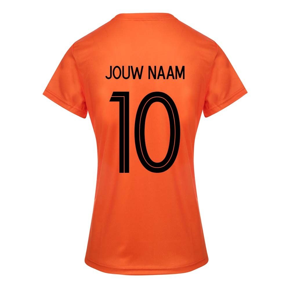 Harmonie Goed doen vals Nederlands Dames Voetbalshirt Thuis Eigen-Naam-Leeuwinnen Oranje Kids  -Senior Wk 2023 - Egbertssport.nl