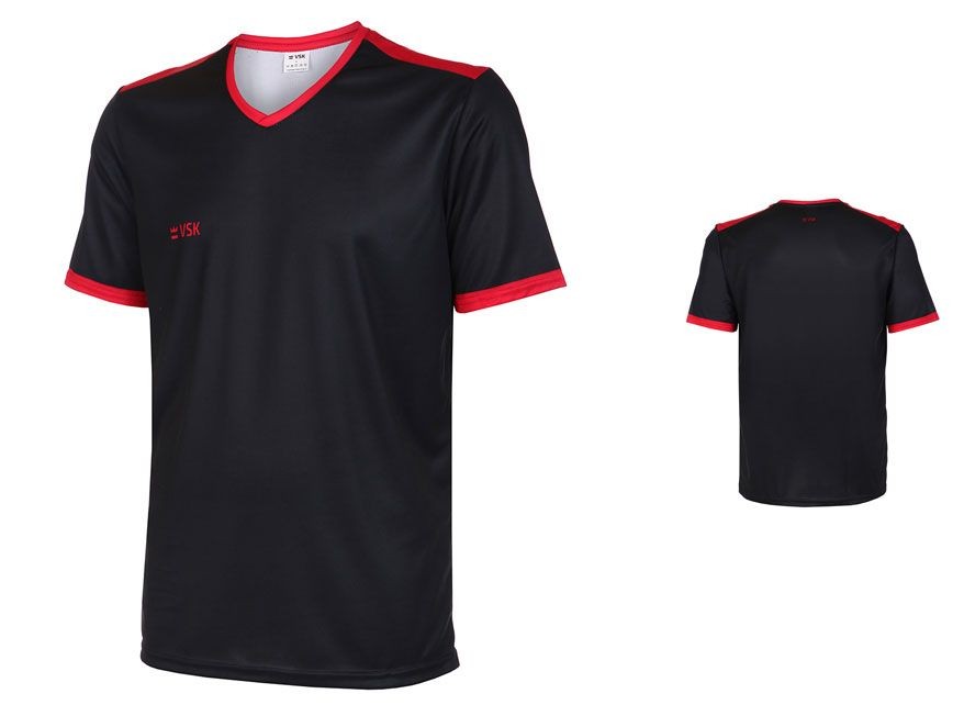 Onvervangbaar Geboorteplaats Door VSK Fly voetbalshirt korte mouw met eigen naam 2020-21 zwart/rood -  Egbertssport.nl
